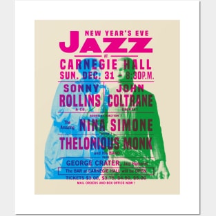 sonny rollind john coltrane Carnegie hall Posters and Art